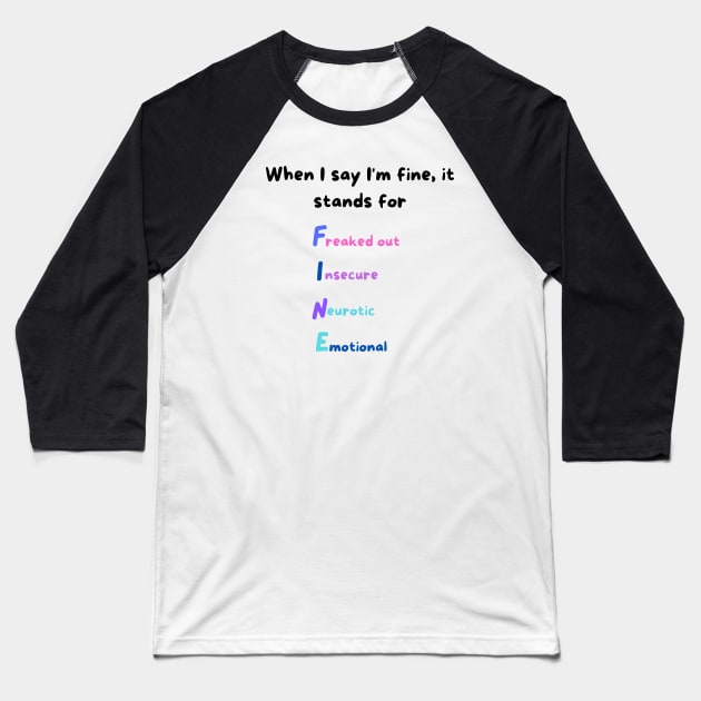 Funny Introvert Quote Baseball T-Shirt by Infj Merch